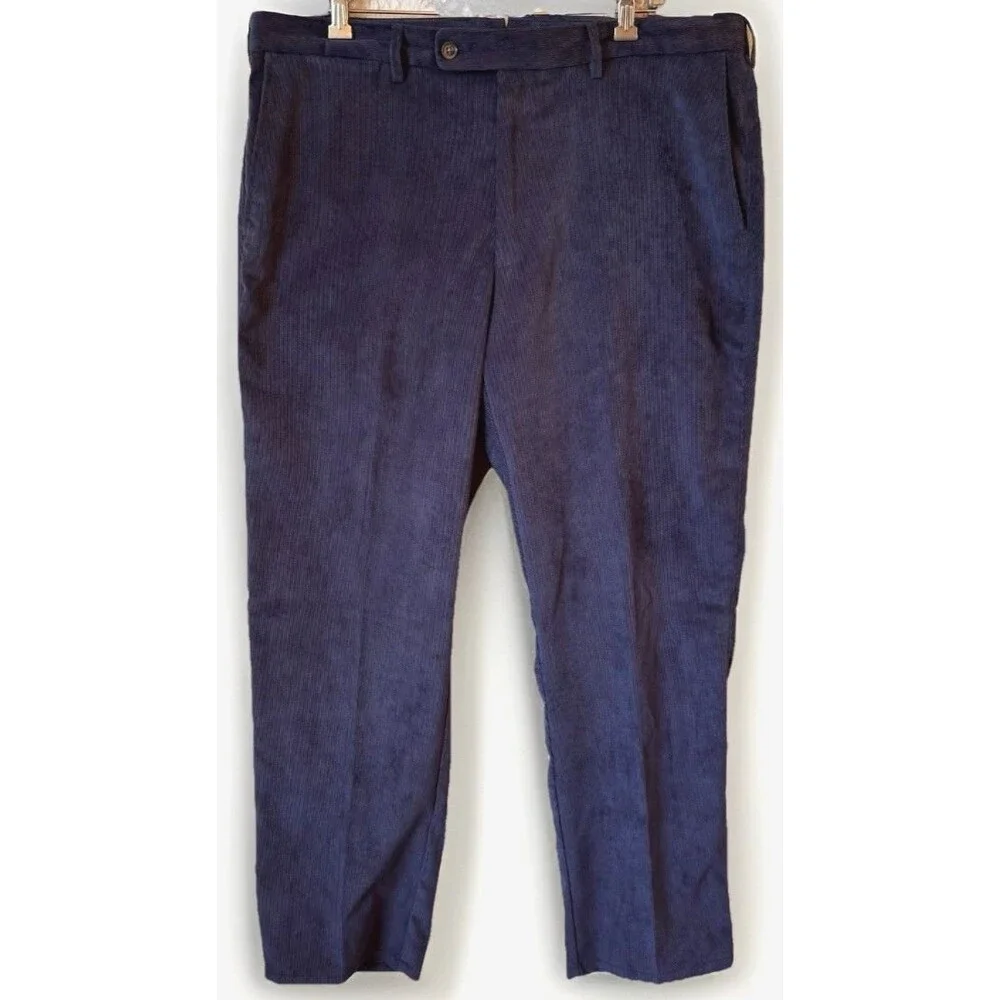 Peter Millar Golf‎ Nanoluxe Blue Corduroy Pants Mens Size 38x31 Casual Dress
